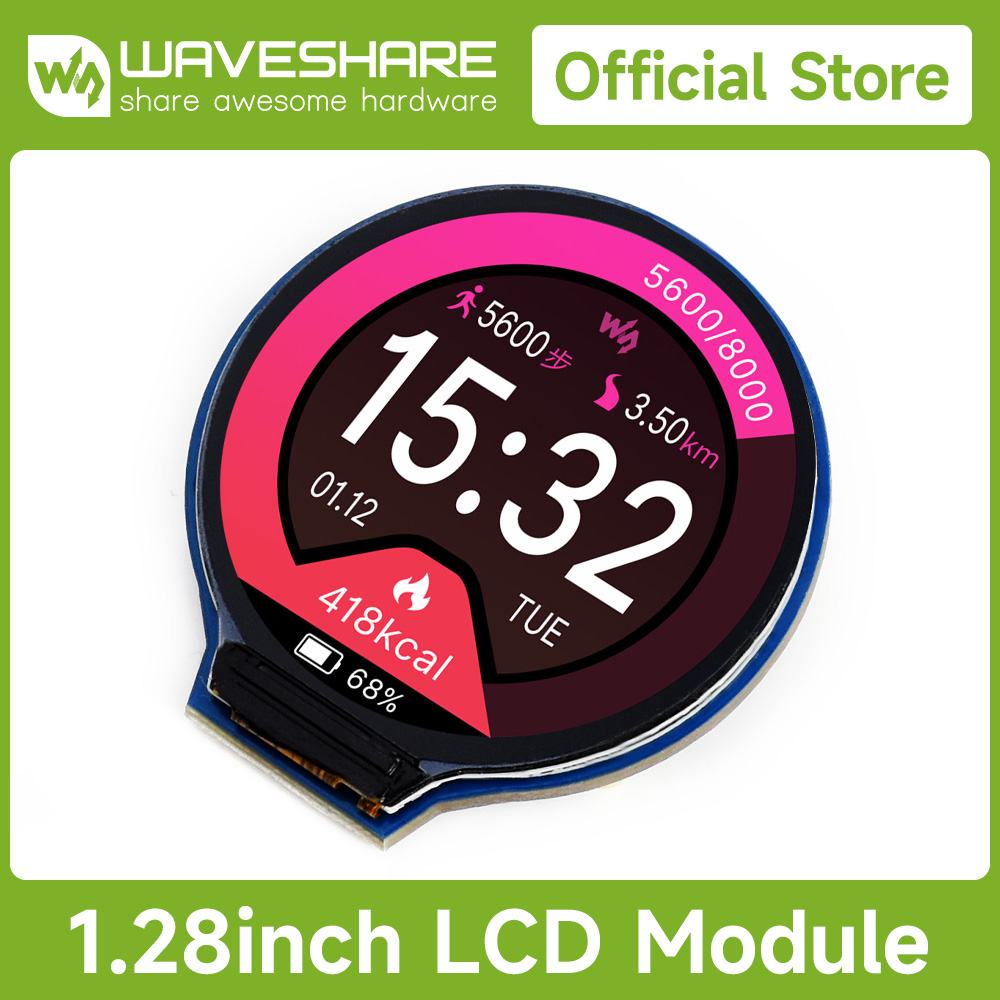 Home Automation Arduino - Waveshare 1.28inch Round LCD Display Module,65K
