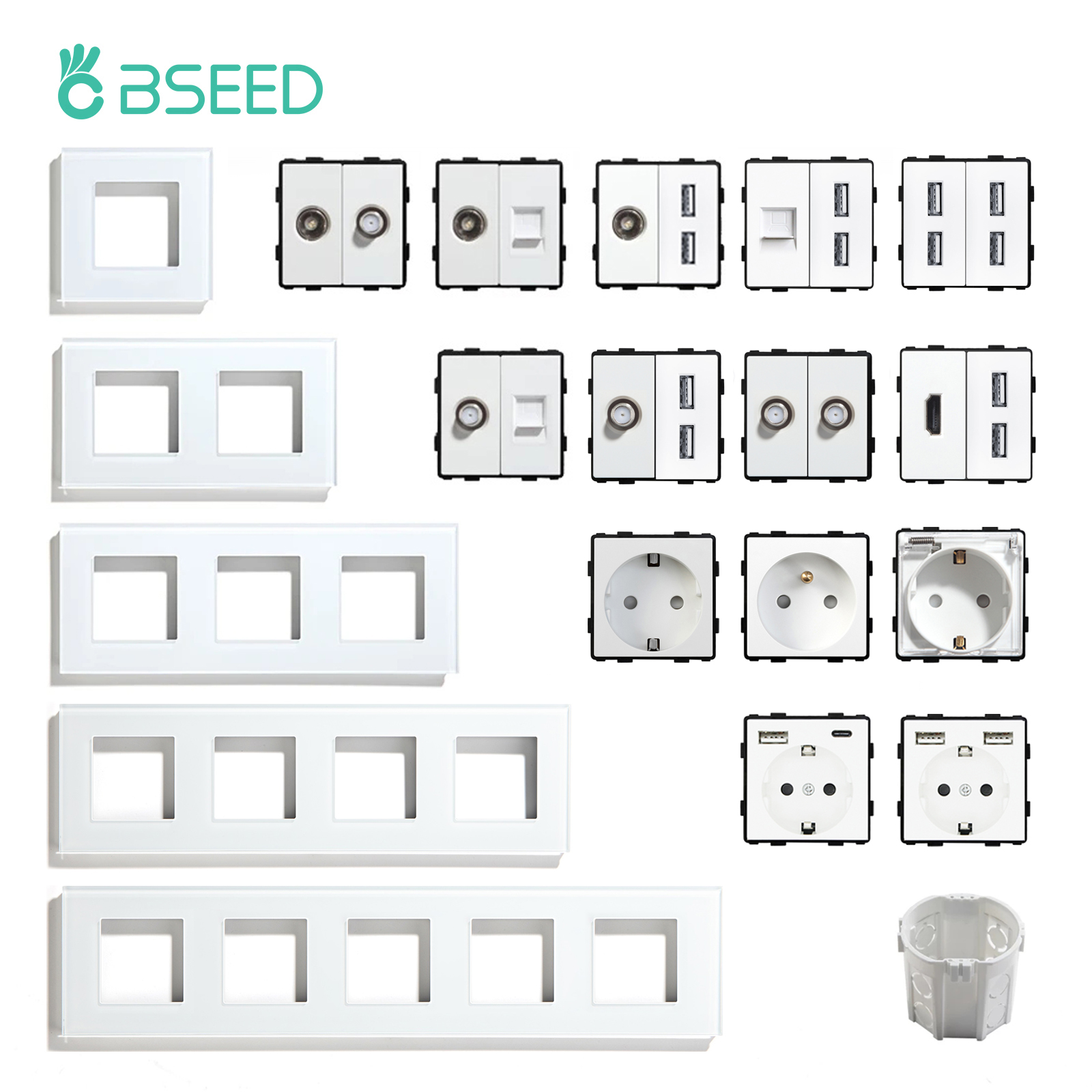 BSEED EU Standard Wall Socket  - Home Automation Panel Diy recensione e prezzo
