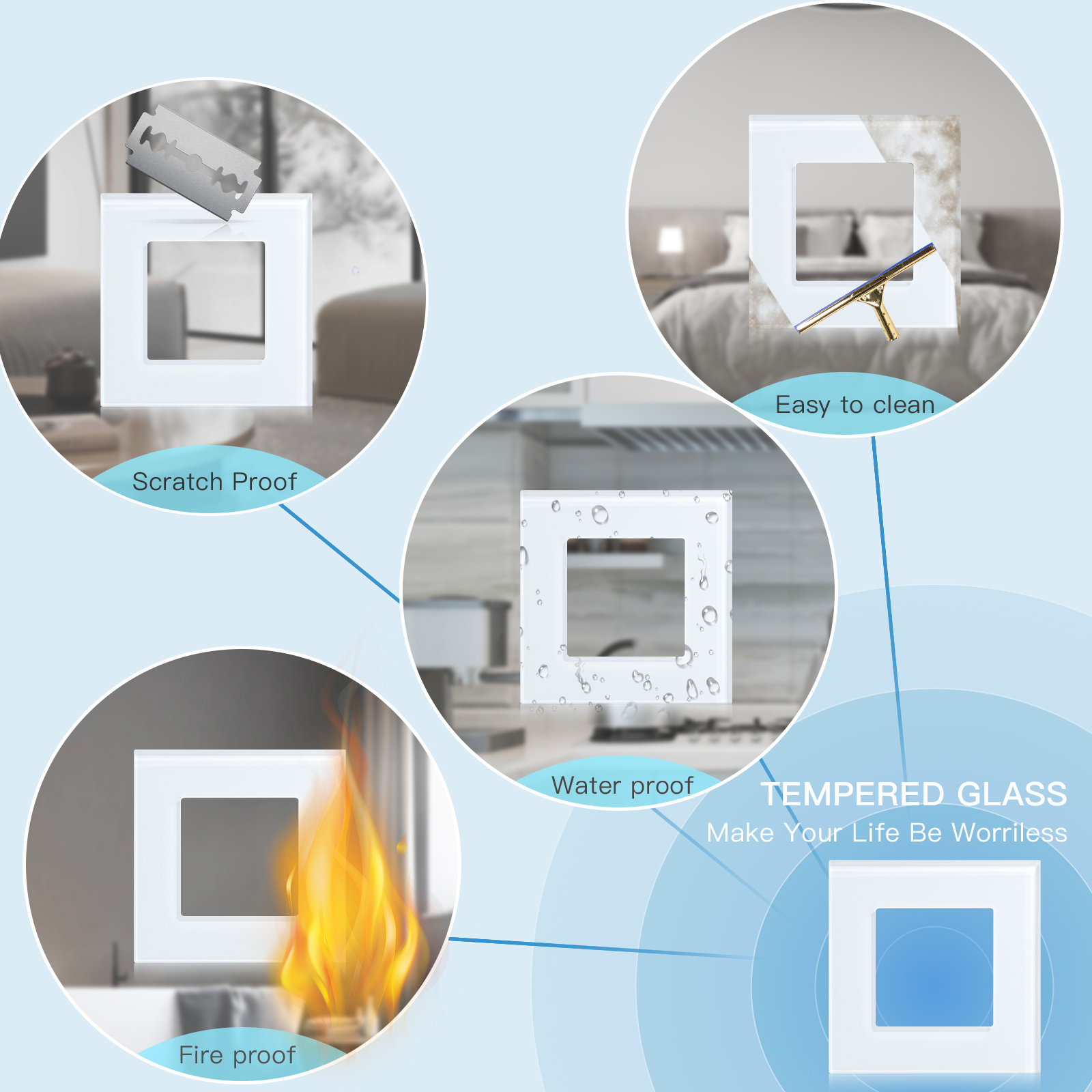 BSEED EU Standard Wall Socket  - Home Automation Panel Diy recensione e prezzo