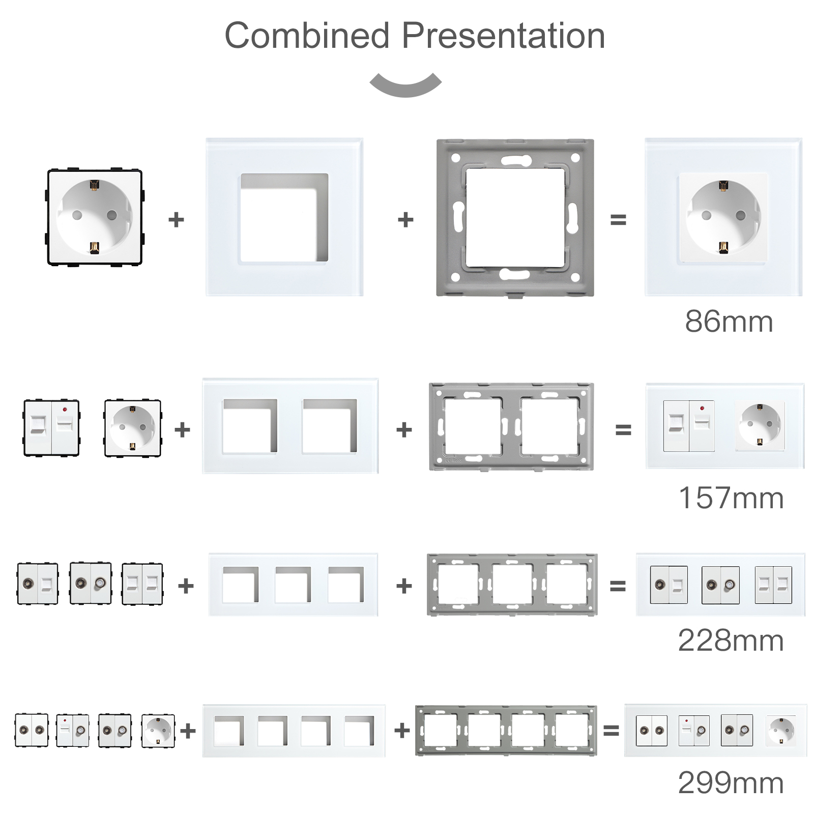 BSEED EU Standard Wall Socket  - Home Automation Panel Diy recensione e prezzo