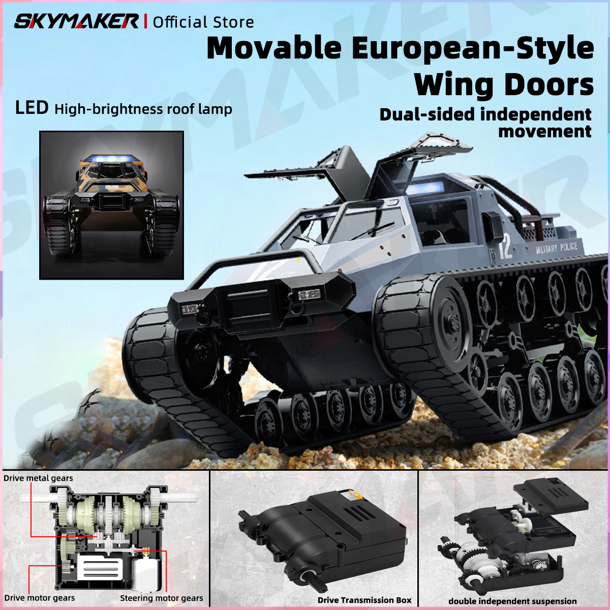 JJRC C8812 Max Tracked Tank Mo - Home Automation Tutorial recensione e prezzo