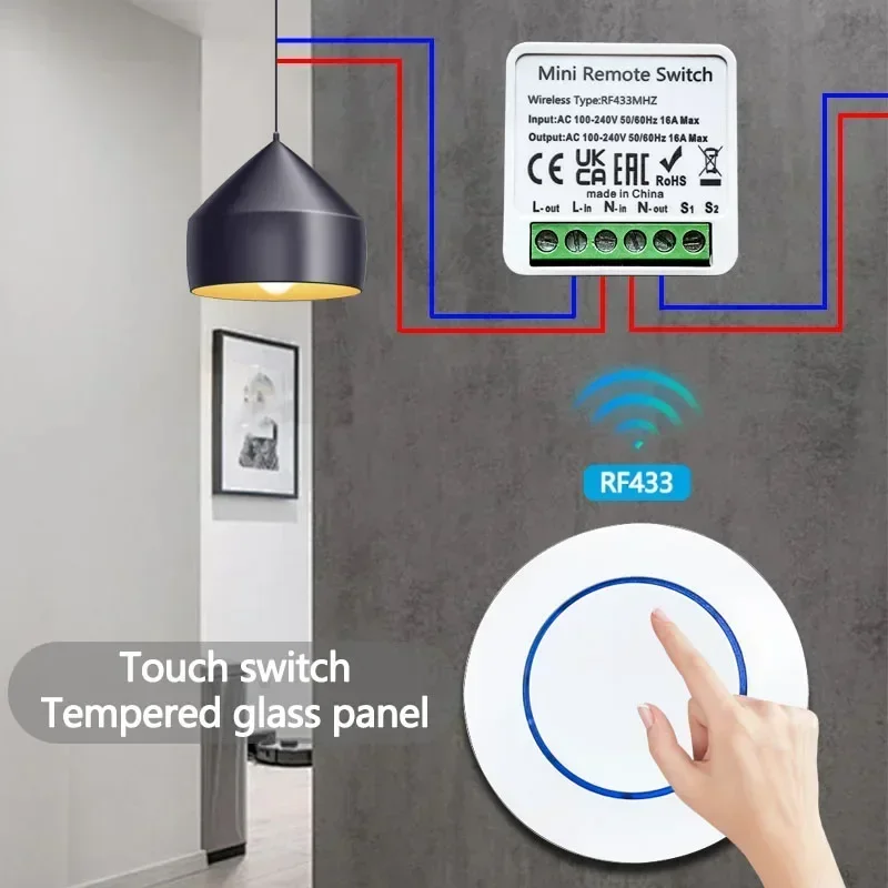 RF 433MHz Smart Wireless DIY R - Home Automation Panel Diy recensione e prezzo