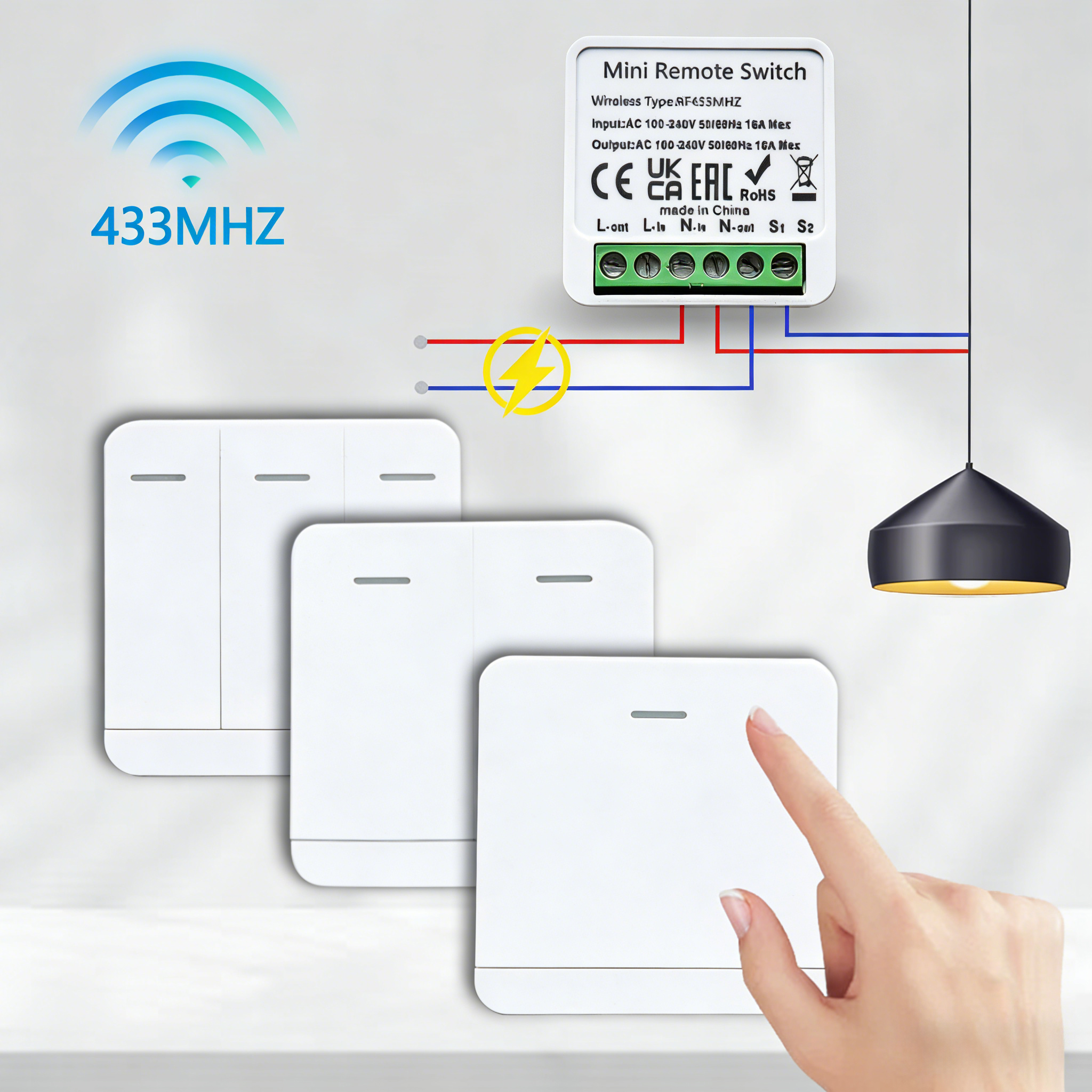 RF 433MHz Smart DIY Wireless S - Home Automation Panel Diy recensione e prezzo