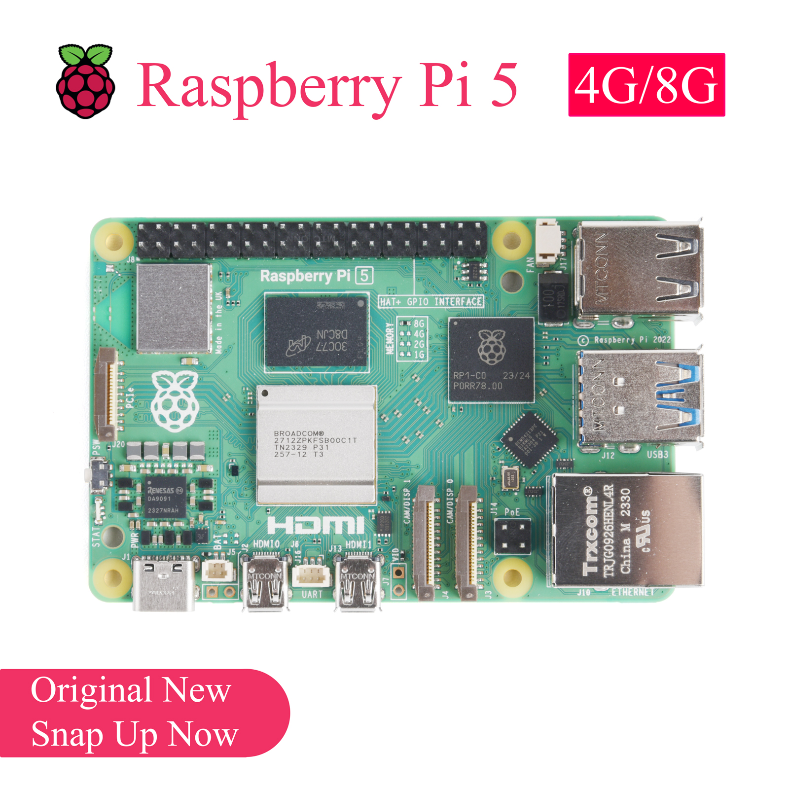 1PCS Original Raspberry Pi 5 4 - Home Automation Raspberry Pi recensione e prezzo