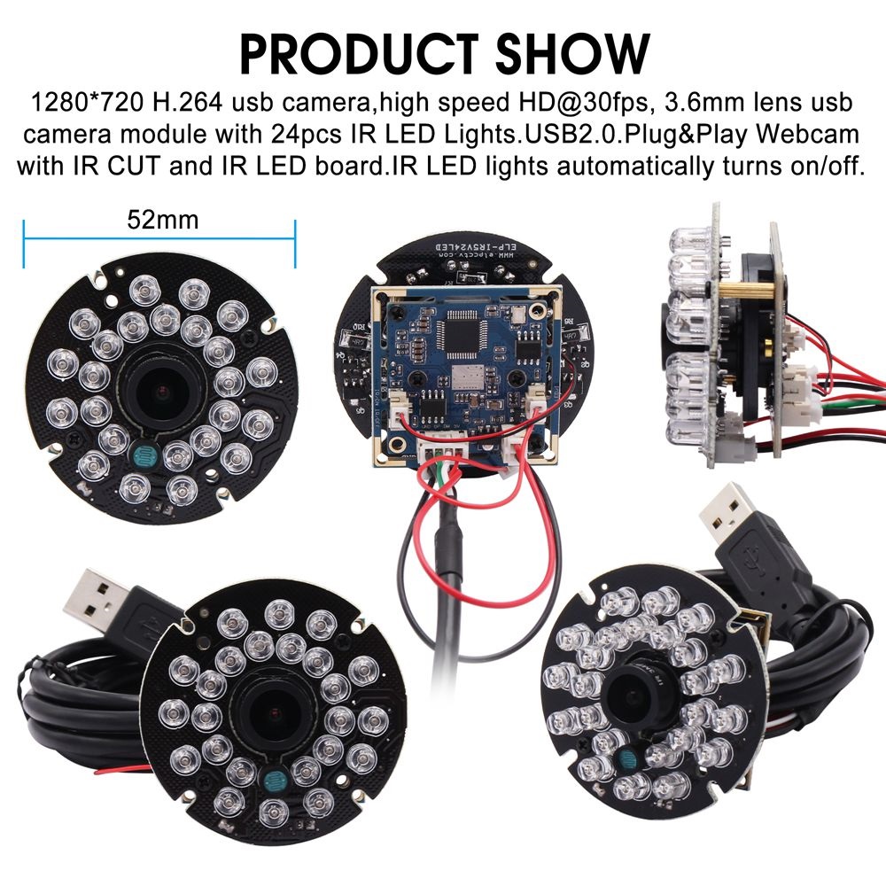 ELP 720P HD IR USB Camera with - Home Automation Raspberry Pi recensione e prezzo