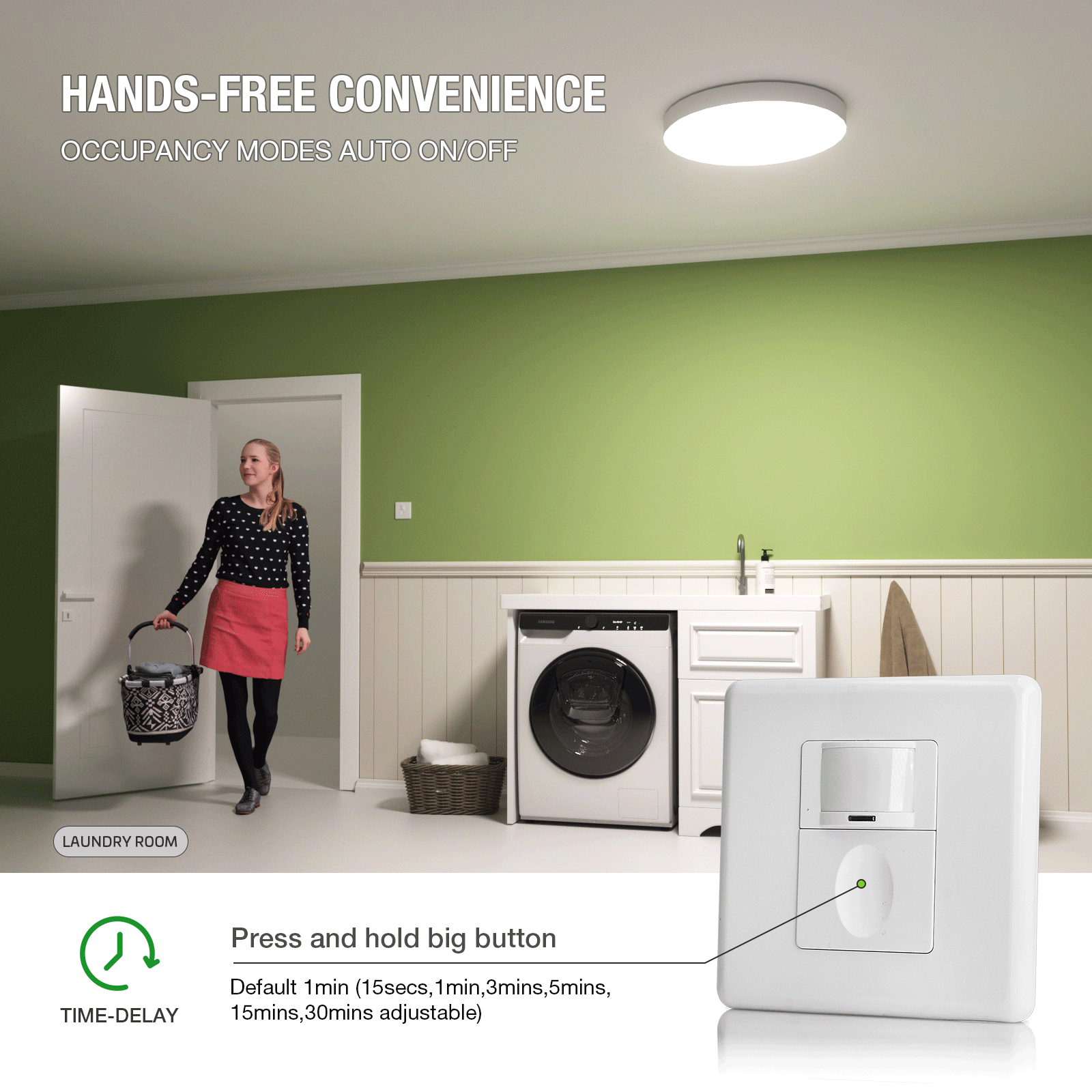 Motion Sensor Switch with Occu - Motion Sensor Pir Wired recensione e prezzo
